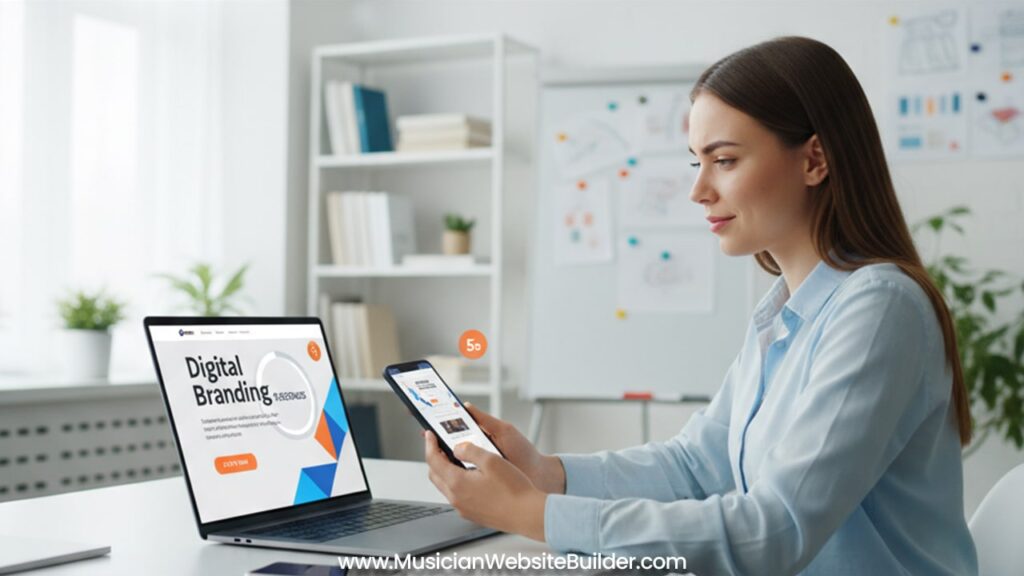 User judging website design in first five seconds