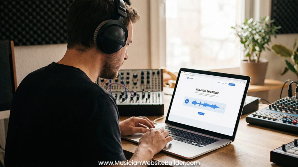 audio player for musician website