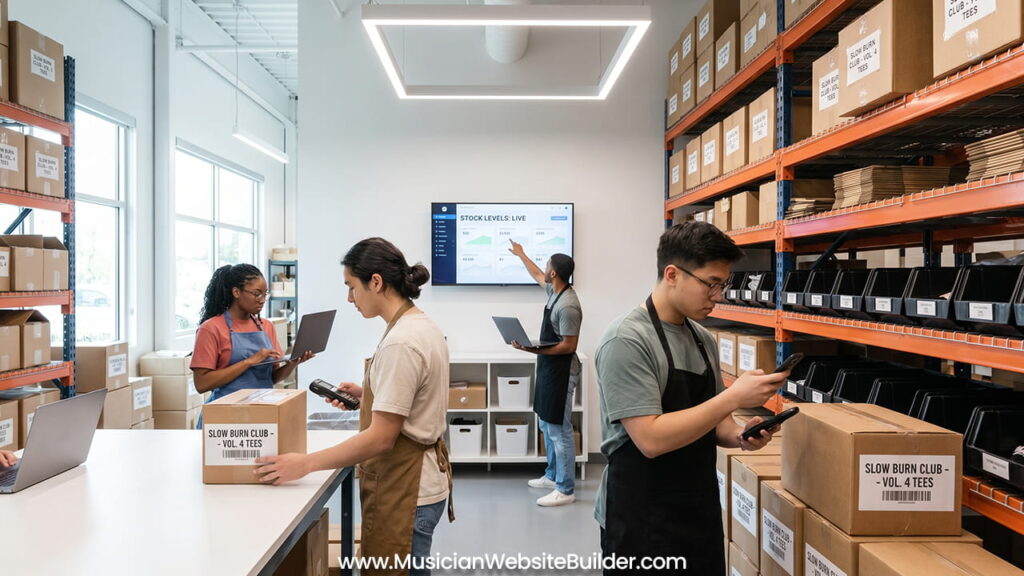 inventory management merch brands guide