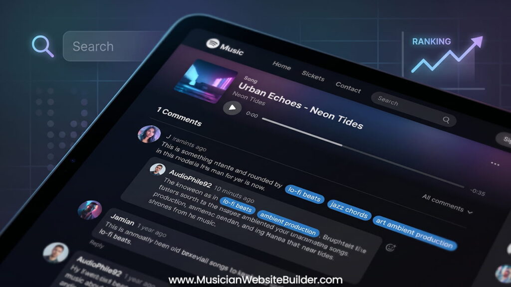 music fan comments seo